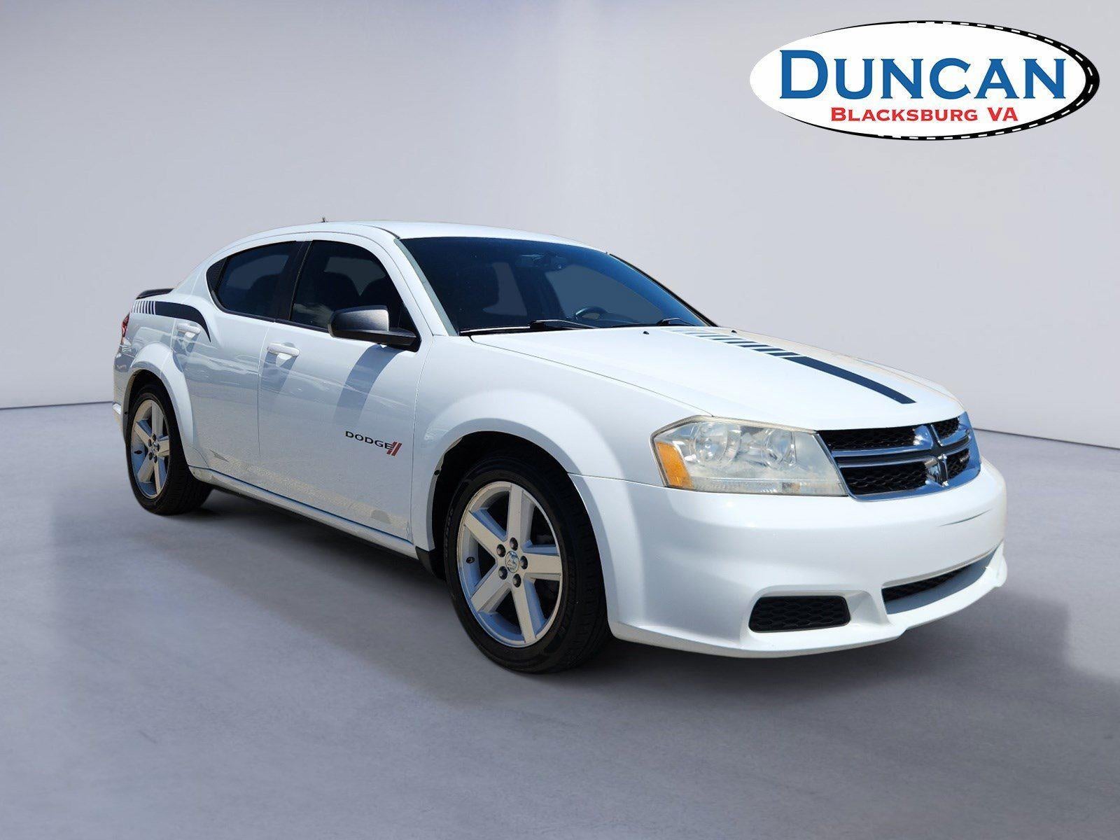 2014 Dodge Avenger SE in Bright White Clearcoat — front three-quarter view