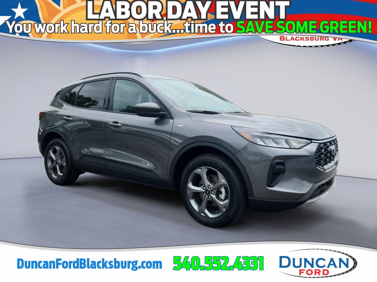 2025 Ford Escape ST-Line in Carbonized Gray — front three-quarter view