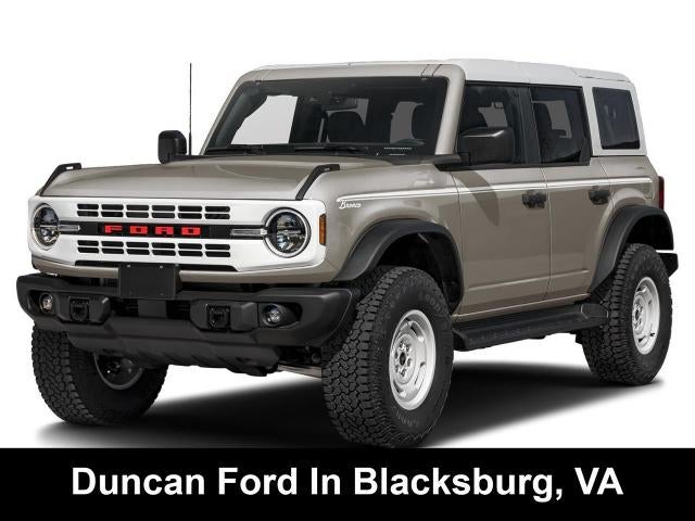 2026 Ford Bronco Heritage Edition in Marsh Gray — front three-quarter view