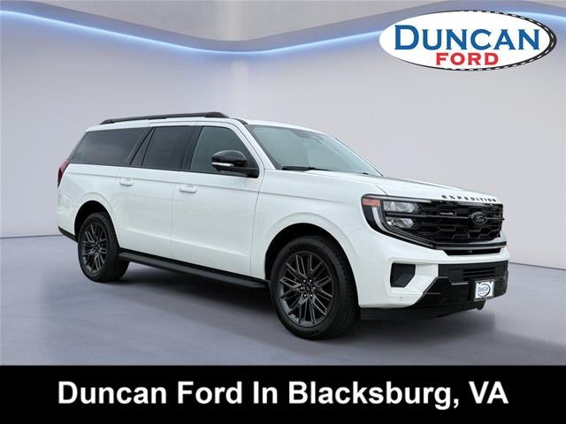 2026 Ford Expedition Max Platinum in Star White Metallic Tri-Coat — front three-quarter view