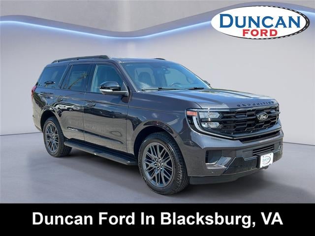 2026 Ford EXPEDITION Platinum in Dark Matter Gray Metallic — front three-quarter view
