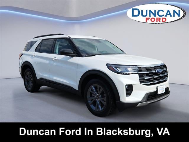 2026 Ford Explorer Active w/200A Pkg in Star White Metallic Tri-Coat — front three-quarter view