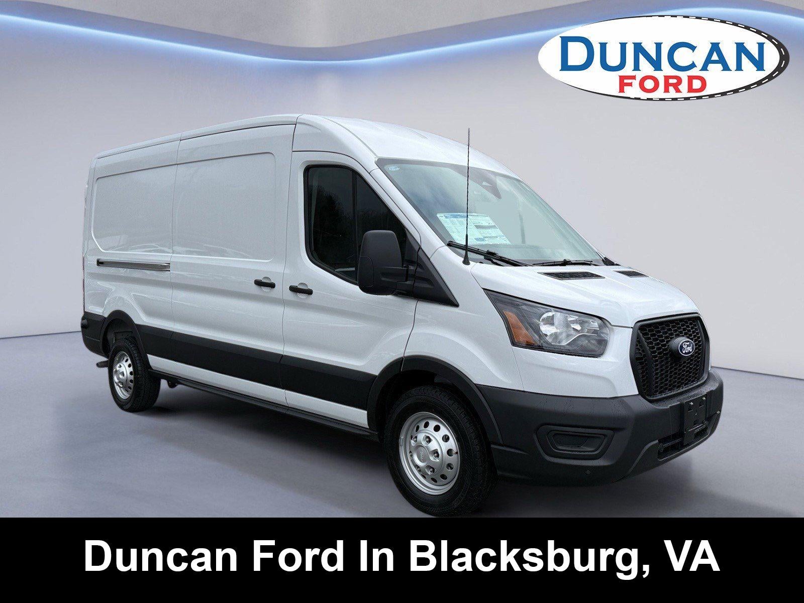 2026 Ford Transit Cargo Van Base in Oxford White — front three-quarter view