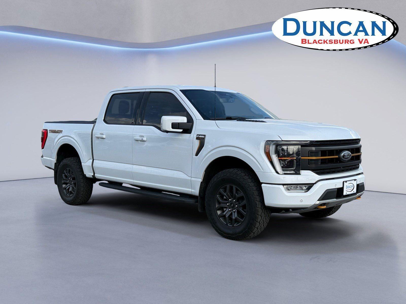 2023 Ford F-150 Tremor in Oxford White — front three-quarter view