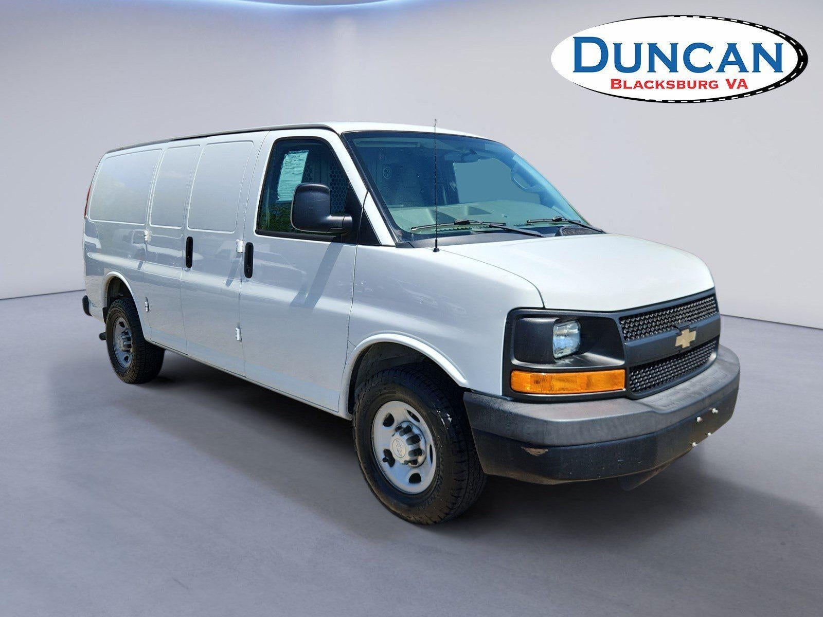 2016 Chevrolet Express Cargo Van CARGO in Summit White — front three-quarter view