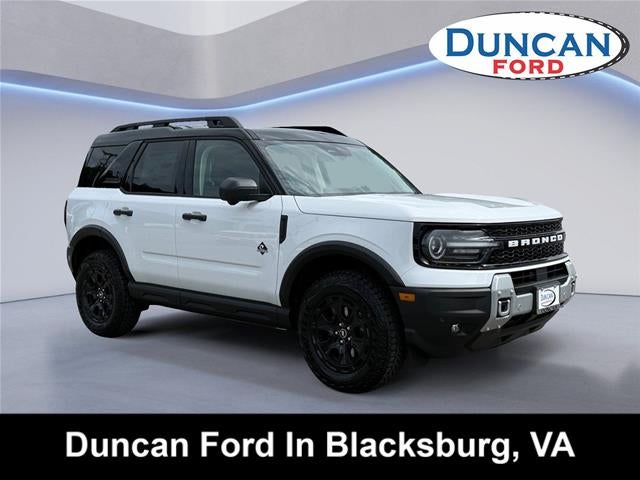2026 Ford Bronco Sport Outer Banks in Oxford White — front three-quarter view