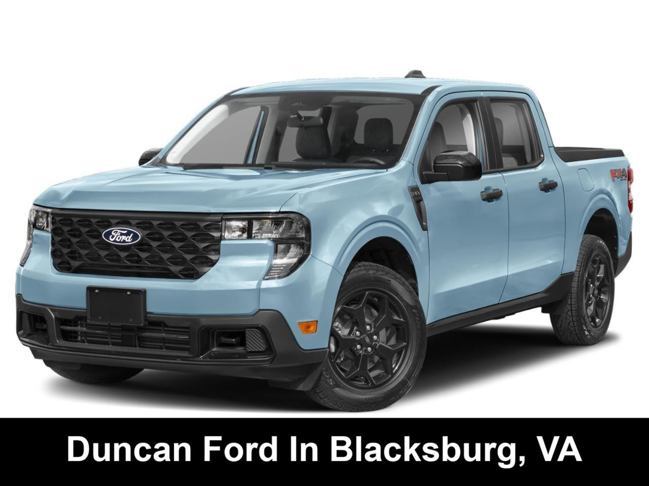 2026 Ford Maverick XLT in Light Blue — front three-quarter view