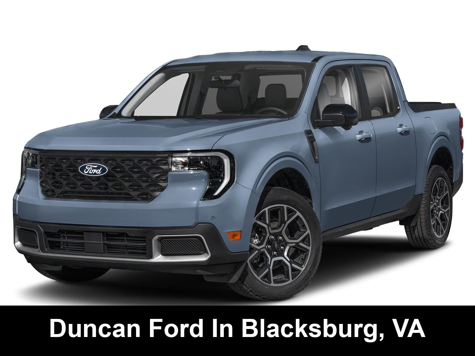 2026 Ford Maverick LARIAT in Azure Gray Metallic Tri-Coat — front three-quarter view