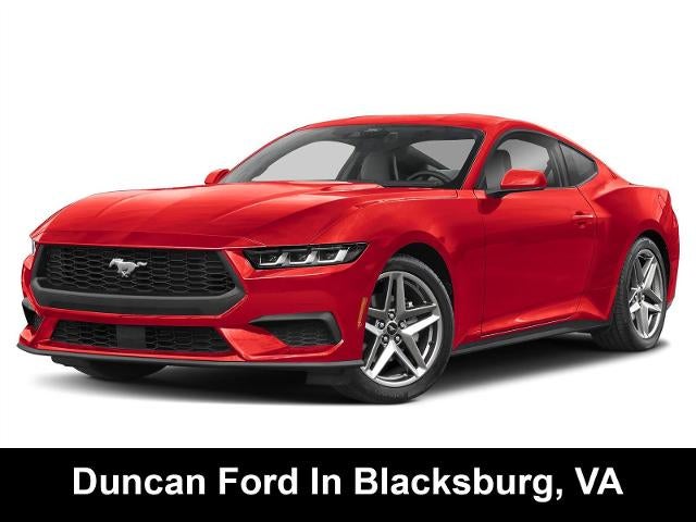 2026 Ford Mustang EcoBoost Premium Fastback in Race Red — front three-quarter view