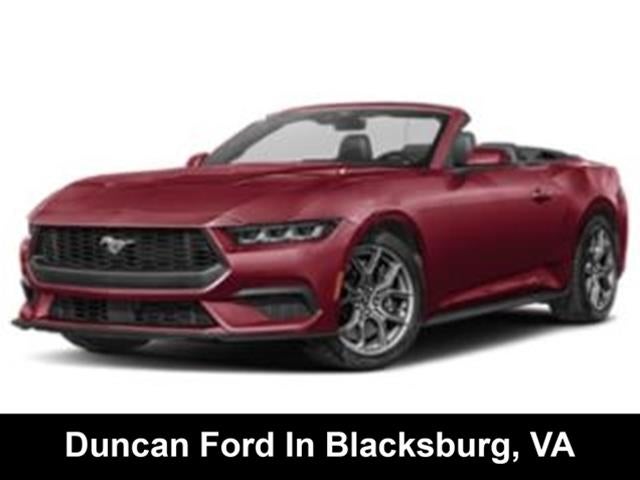 2026 Ford Mustang EcoBoost Premium Convertible in Molten Magenta Metallic Tinted Clearcoat — front three-quarter view